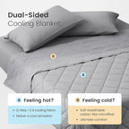 Cozy Bliss Cooling Blanket for Hot Sleepers, Q-Max 0.4 Cooling Comfort Throw - Image 2