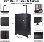 Eddie Bauer Glacier Checked 30" Luggage | Hardside | Spinner Wheels | - Image 2