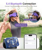 Voerou Sleep Headphones Bluetooth 5.4 Eye Mask, Sleep Mask - Image 4