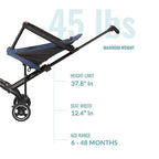 Dream On Me Lightweight and Compact Coast Rider Stroller - Image 3