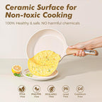 SENSARTE Ceramic Pots and Pans Set Nonstick, Kitchen Cookware Sets, 14-Piece - Image 2