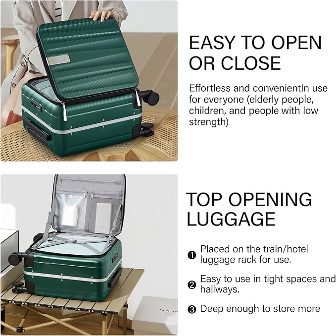 Hanke 16 Inch Underseat Carry On Suitcases - Image 4
