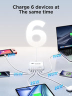 165W USB C Charger Block, 6 Port Multi USB-C Charging Station, 100W PD Fast - Image 2