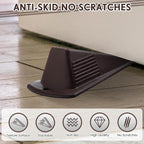 Frienda 4 Pcs Jumbo Door Stoppers Heavy Duty Door Stopper Tall up to 2inch Tall - Image 4