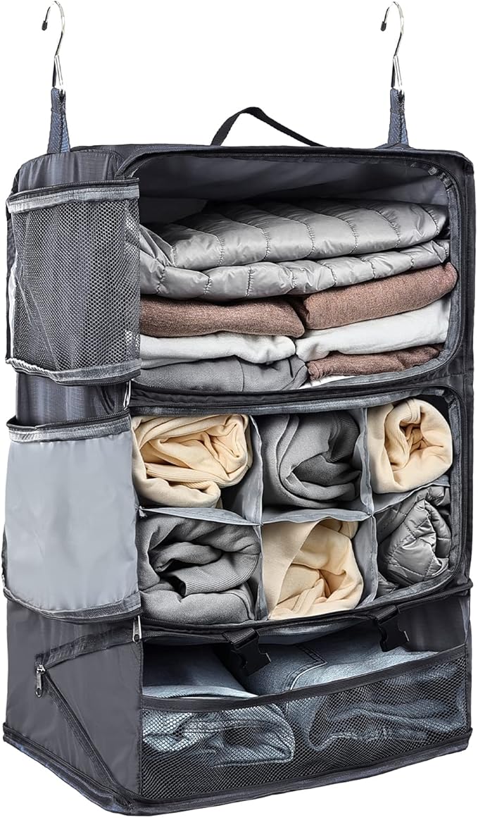 TABITORA Travel Portable Hanging Shelves Closet Organizer Packing Luggage by TABITORA%EF%BC%9ANewStart%EF%BC%8CNewLife