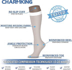 CHARMKING Compression Socks for Women & Men Circulation 15-20 mmHg is Best - Image 5