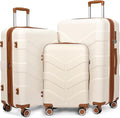 Luggage Sets 3 Piece with Spinner Wheel, Hardside Suitcase Set with TSA Lock by Unknown