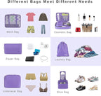 BAGAIL 8 Set Packing Cubes Luggage Packing Organizers - Image 5