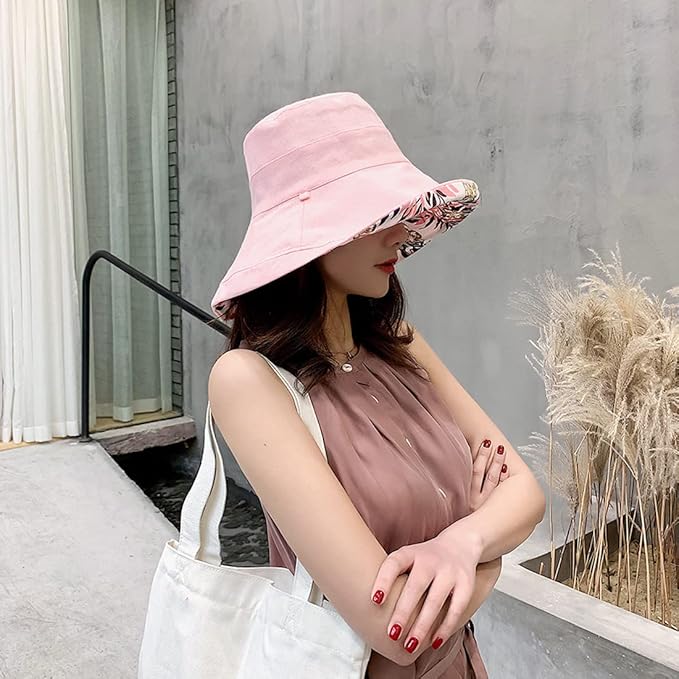 Women Wide Brim Sun Hats Metal Wired Edge Summer UV Protection Beach Fishing Hat - Image 7