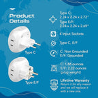 Ceptics Europe Travel Adapter Plug Set Schuko - Image 8