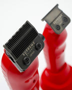Supreme Trimmer 2-in-1 Vader Clipper & Trimmer Kit | Cordless Beard Trimmer & Mens Clippers Set for Barbers or Home | with DLC Coated Blades | Red