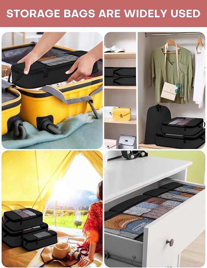 6 PCS Set Compression Packing Cubes - Image 3