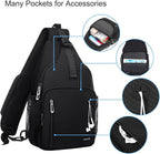 MOSISO Sling Backpack Bag, Crossbody Shoulder Bag Travel Hiking Daypack Chest - Image 3