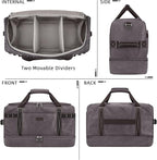ZOMFELT Travel Duffle Bag for Men Women, Waterproof Canvas Overnight Duffel Bag - Image 7