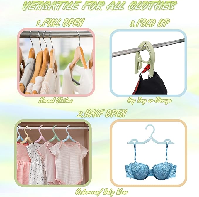 Maitys Folding Travel Hangers, 12 Pieces, Lightweight - Image 3