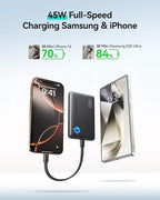 INIU Portable Charger, Ultra Slim 10000mAh 45W PD Power Bank, USB C in&Out Fast - Image 3