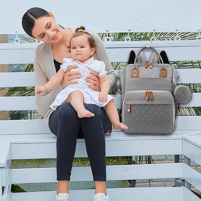 Baby Diaper Bag Backpack with Changing Station Travel Waterproof 3 in 1 - Image 7