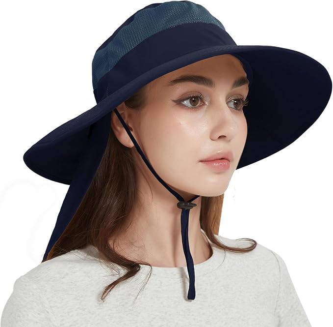 Fishing Hat Breathable Wide Brim Sun Hats by Ruqizhi