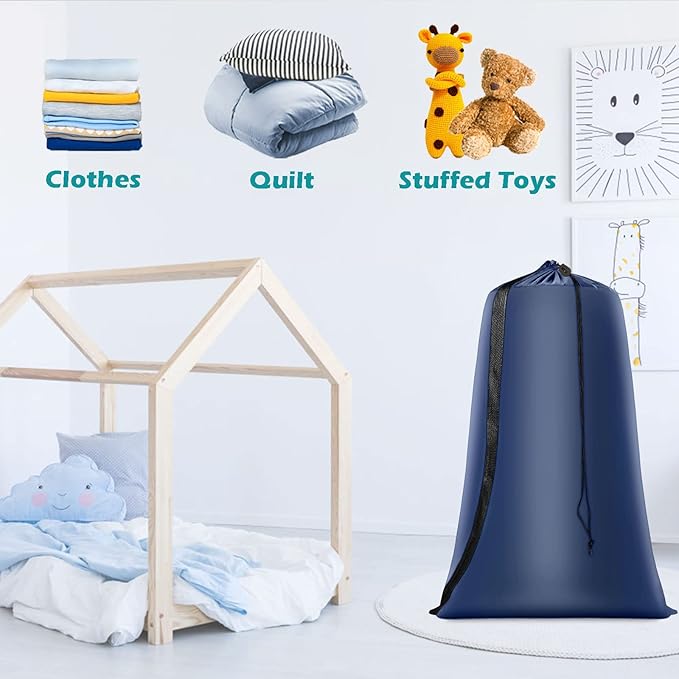 Heavy Duty Laundry Bag 2 Pack XL Nylon Laundry Bags - Image 6