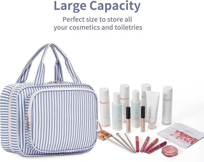 Narwey Striped Hanging Toiletry Bag - Image 7