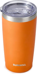 SUNWILL Travel Coffee Tumbler 20 oz, Insulated Mug by SUNWILL