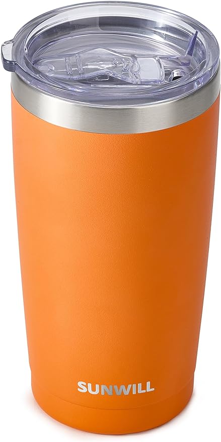SUNWILL Travel Coffee Tumbler 20 oz, Insulated Mug by SUNWILL