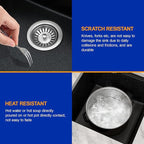 Dcolora 18 In. Wet Bar Sink Granite Composite Undermount Kitchen Sink Black - Image 5