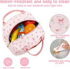 Bluboon Lunch Bag for Women Men Cute Corduroy Lunch Tote Bags Reusable - Image 6