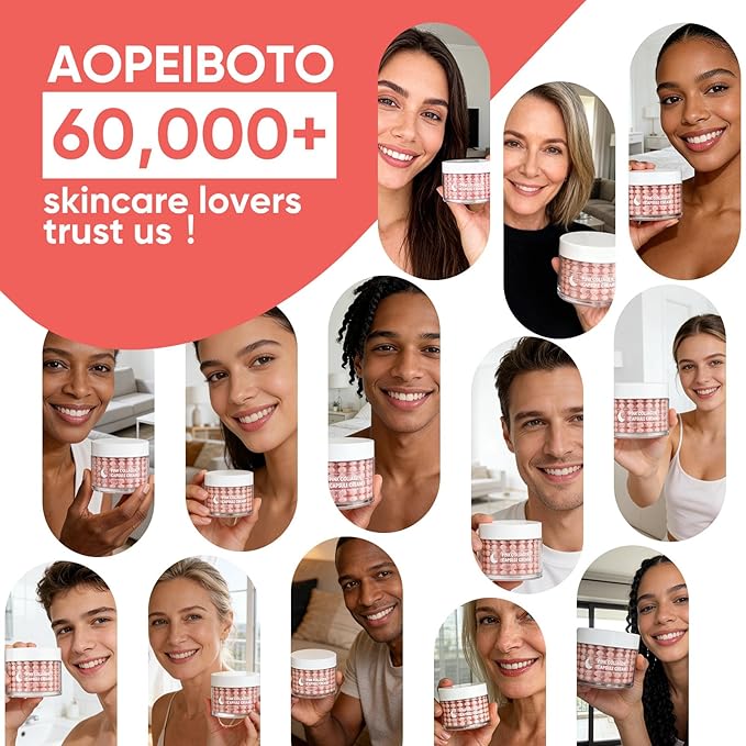 Pink Moisturizer Capsule Face Cream for Women Skin Aging Caused By Age: Deep Hydration,Reduce Fine Lines,Even Skin Tone - With Hyaluronic Acid Niacinamide & Hydrolyzed Collagen Vitamin C