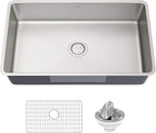 KRAUS Dex 32-inch Undermount 16 Gauge Stainless Steel Single Bowl Kitchen Sink by KRAUS