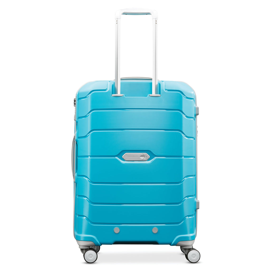 Freeform Large Checked Luggage with Dual 360° Spinner Wheels (Checked-Large Spinner / Ocean Blue)