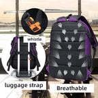 FENGDONG Durable Waterproof Travel Large Laptop Backpack 17.3 inch, College - Image 4