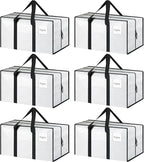 6 Pack Extra Heavy Duty Large Moving Bags by Fygrip