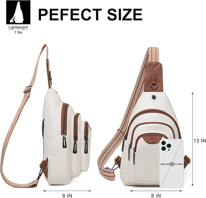 10L Crossbody Sling Bag for Women Men Anti Theft Cross Body Fanny Pack Belt Bag - Image 3