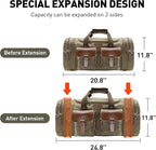 Wildroad Waxed Canvas Duffle Bag - 50L Waterproof Weekender Overnight Travel Bag - Image 7