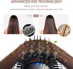 One Step Hair Dryer & Volumizing Hot Air Brush, Blow Dryer, Ceramic Straightener, Curler & Hot Comb 4 in 1 Salon Ionic Brush, Hair Styling Tools, Black