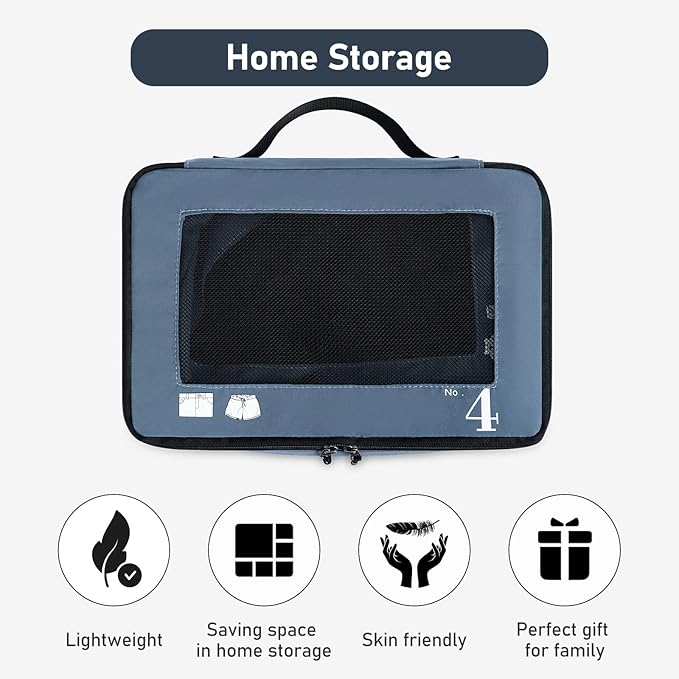 ECOHUB 7 Set Packing Cubes Tear-Resistant Luggage Packing Organizers - Image 7