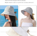 Wide Brim Hats for Woman Foldable Hats Sun Hats for Women uv Protection Bowknot - Image 8