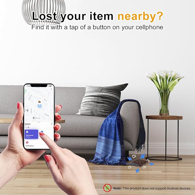 LBPRT Air-Tag Card Rechargeable Wallet Tracker Thin 1.6mm 2 Pack, Smart Locator - Image 4