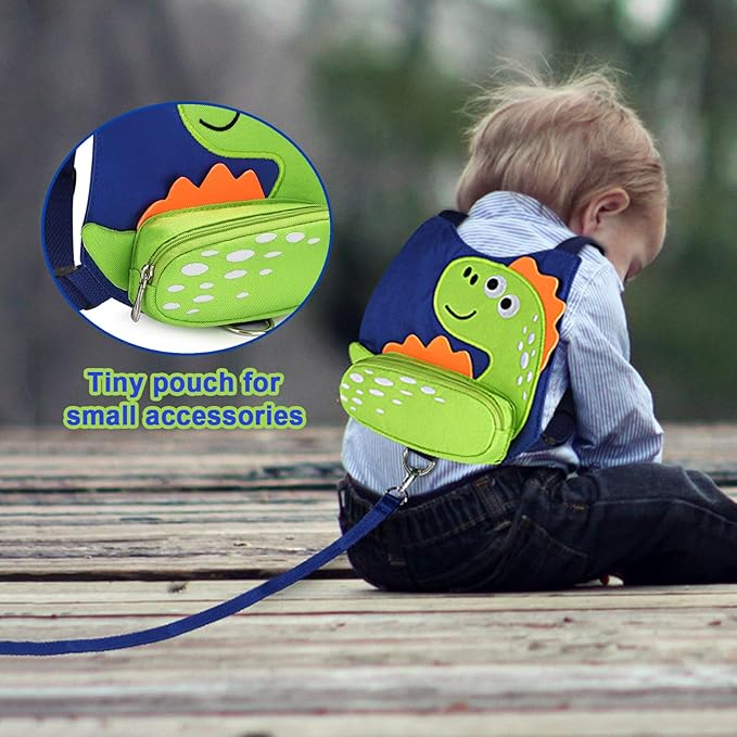 Accmor Toddler Harness Leash, Cute Dinosaur Kids Harness Children Leash - Image 4