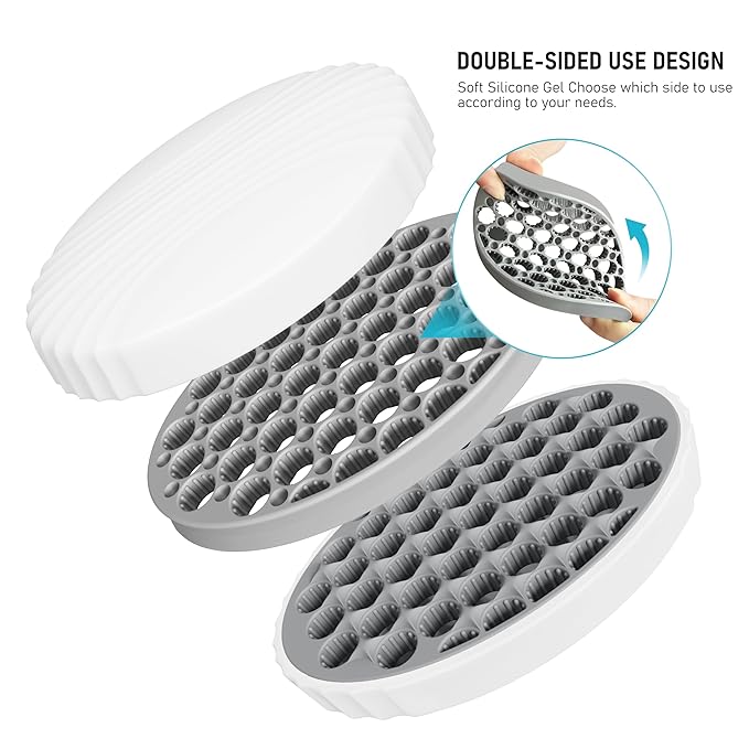 PARAO-Silicone Curling Brush,Magic Wave Afro Comb,Two Sides InterchangeTwist Tool,Hair Curler Brush For Men Women Boy Girl,2-Piece Set（Gray）