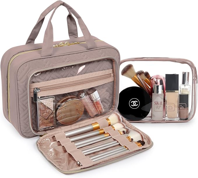 BAGSMART Toiletry Bag Hanging Travel Makeup Organizer - Image 2