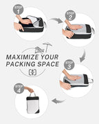 Compression Packing Cubes, Gonex Extensible Storage Mesh Bags Organizers - Image 2