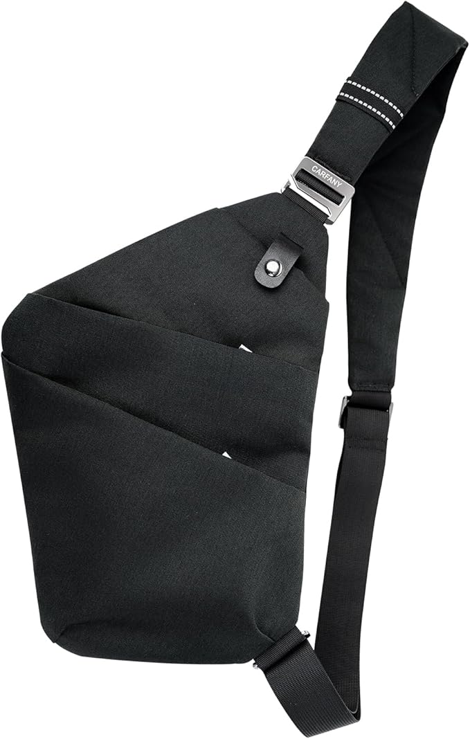 Anti-Theft Crossbody Sling Bag Unisex Slim Water Resistant Shoulder Bag Outdoor by Carfany
