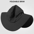 UPF 50+ Foldable Brim Water-Resistant Sun Bucket Hat - Image 2
