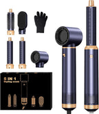 5 in 1 Hair Dryer Brush, Negative Ion Blow Dryer Brush Set Upgrade Hot Air Brush Air Styler Curling Wrap Air Curler, Curling Iron Hair Styling Tools As A Gift for Straight/Curl/Drying/Smoothing