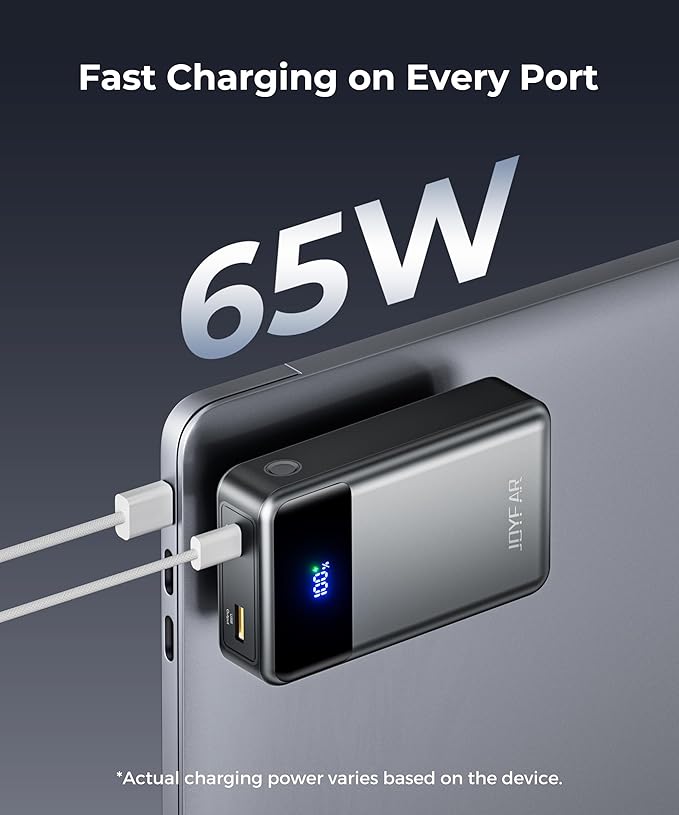 Portable Charger Power Bank - 30000mAh 65W Laptop Travel Essentials Battery - Image 2