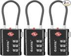 ANVIL TSA Approved Luggage Locks – High Security TSA008 Combination Travel Locks by ANVIL