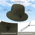 Durio Waterproof Bucket Hats for Woman UPF 50+ Sun Hat UV Protection Packable - Image 3
