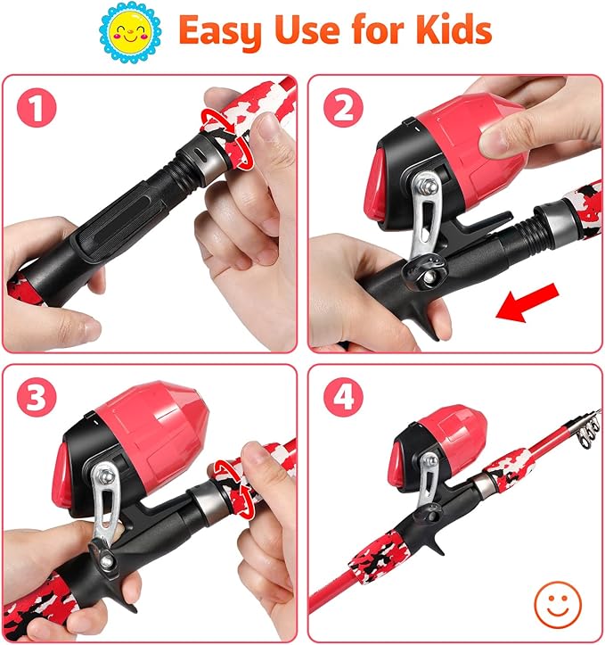 PLUSINNO Kids Fishing Pole - Image 4